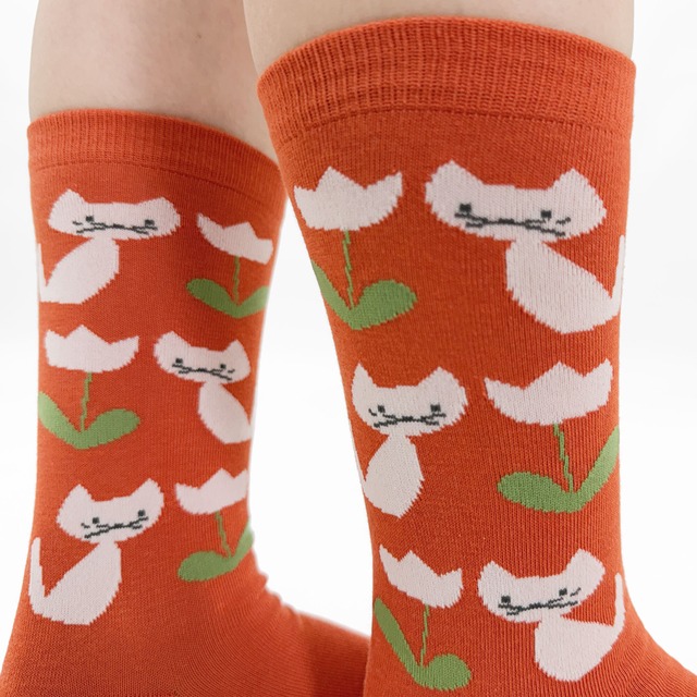 【JIN KITAMURA】北村人 SOCKS FEELINGS OF FLOWERS ソックス お花の気持ち