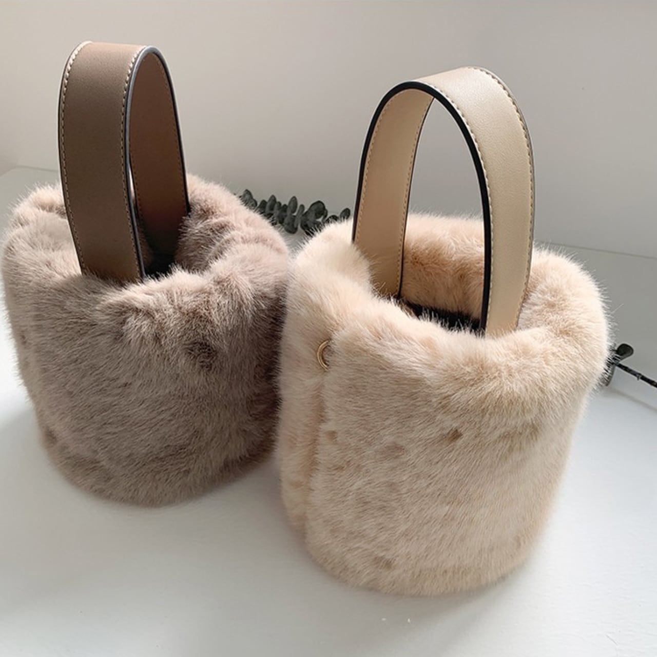 エコファー バケットバッグ ショルダー BA08