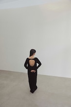 DU250725 Velours Back Open One Piece 【残り6点】