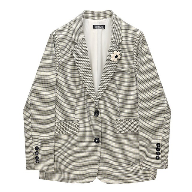 Retro plaid jacket（レトロチェック柄ジャケット）jk006
