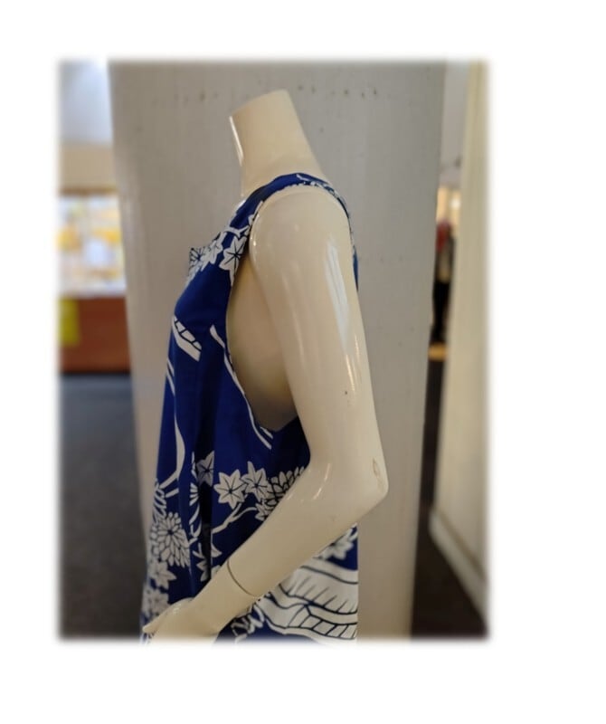 468 1点物 テントラインワンピース 青い浴衣 ジャンパースカート 浴衣