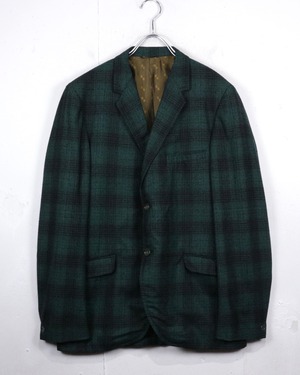 【Caka act2】60's Rare Ombre Check Vintage Tailored Jacket