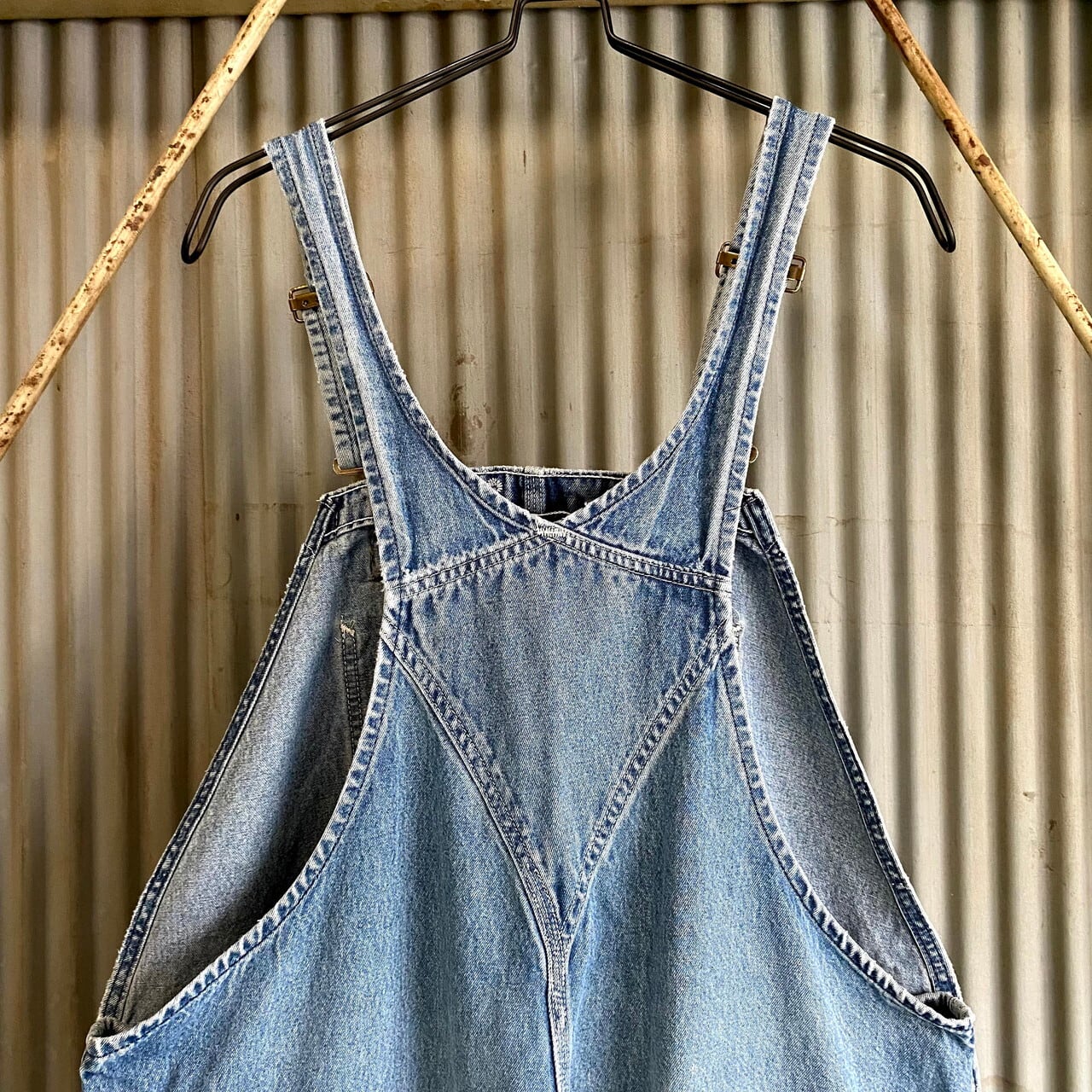 ビッグサイズ Carhartt カーハート デニム オーバーオール パッチ