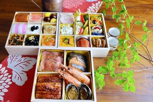 2026　EN別邸・獅子丸のおせち五段重（博多もつ鍋セット）【送料無料】