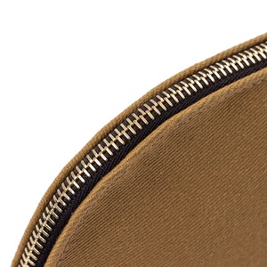ZIPPED POUCH 3rd / DALBY CANVAS  KHAKI