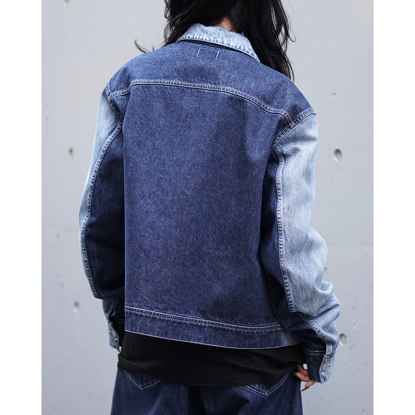 Nomàt] (ノマット) N-J-02 Two-tone Denim Blouson | Clique Tokyo