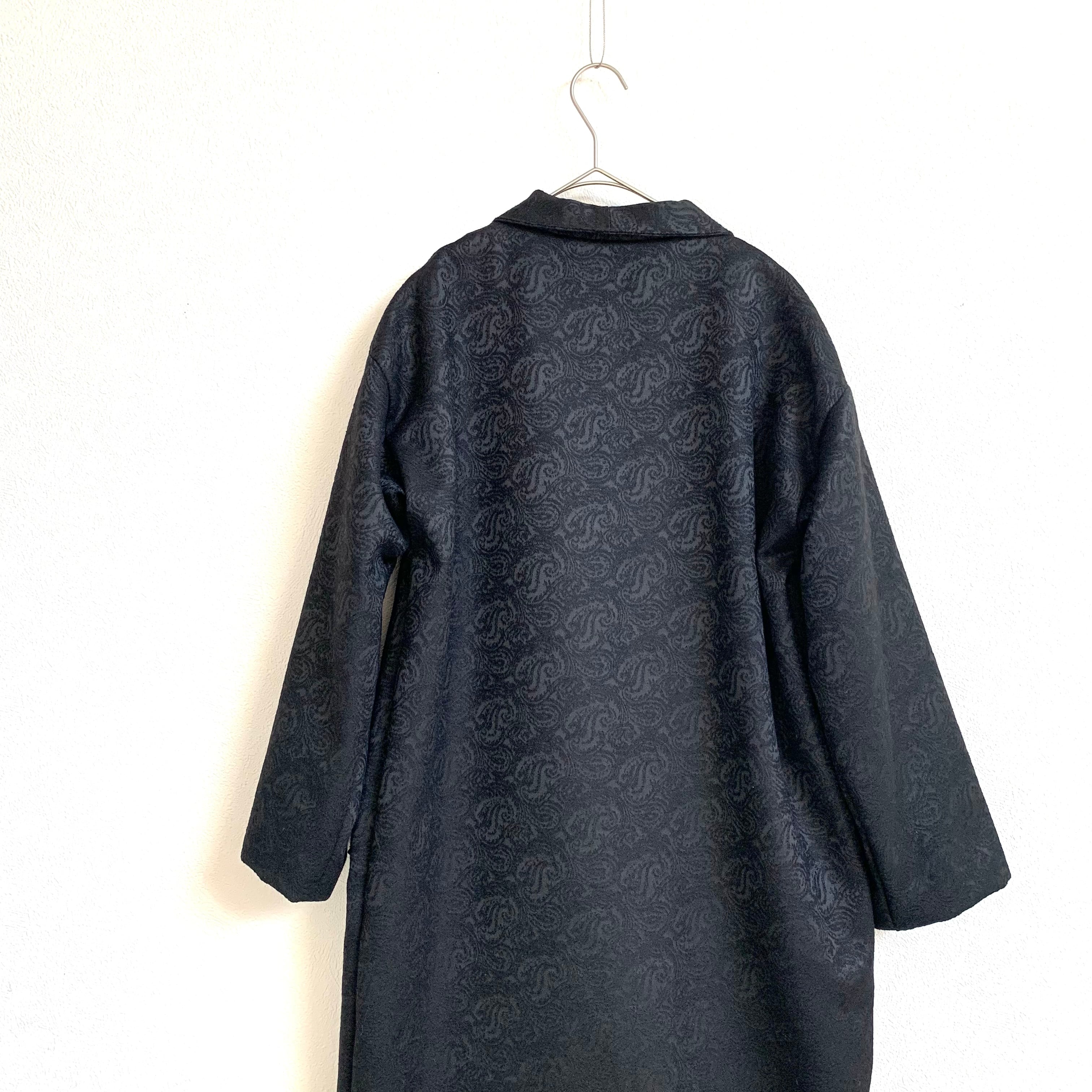 ペイズリースタンドカラーコート paisley stand collar coat | Kajiku