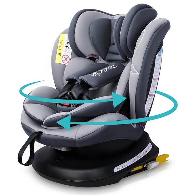 Reecle チャイルドシート 360° 回転式 新生児~12歳頃 (0~36kg) ISOFIX