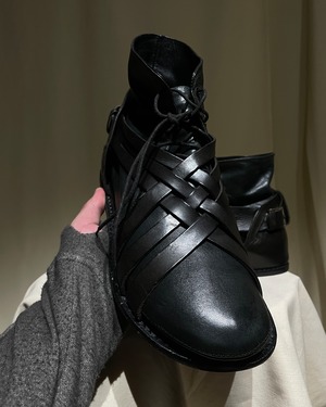 S/S2010 DIOR HOMME - Architectural Gladiator Leather Boots