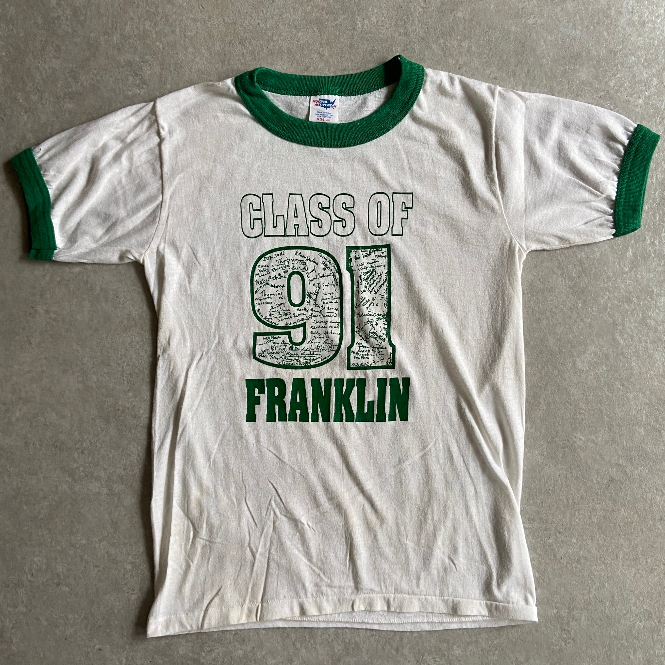 1990s Ringer Tee S Made in USA G733