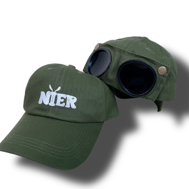 NIER GOGGLE CAP【カーキ】