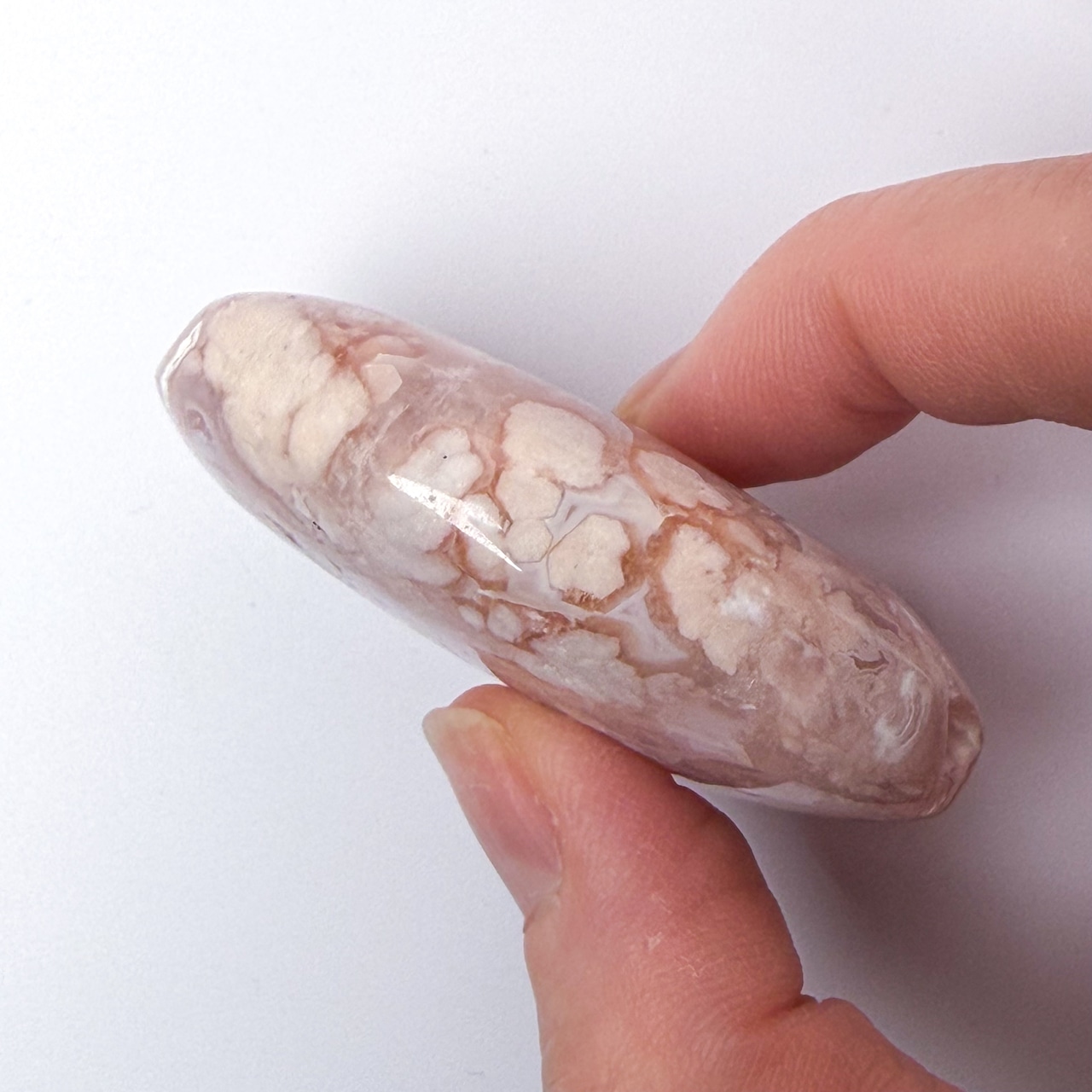 ピンクアメジストフラワーアゲート01 パーム * Flower Agate * 天然石