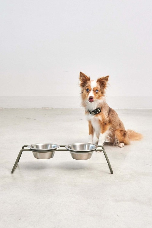 MiaCara Cena - Dog Feeder with Stainless Steel Bowls Sサイズ