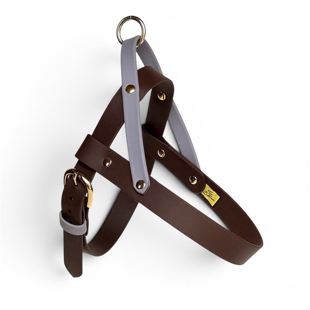 【在庫わずか】Easy Care Harness（ダークブラウン×グレー）
