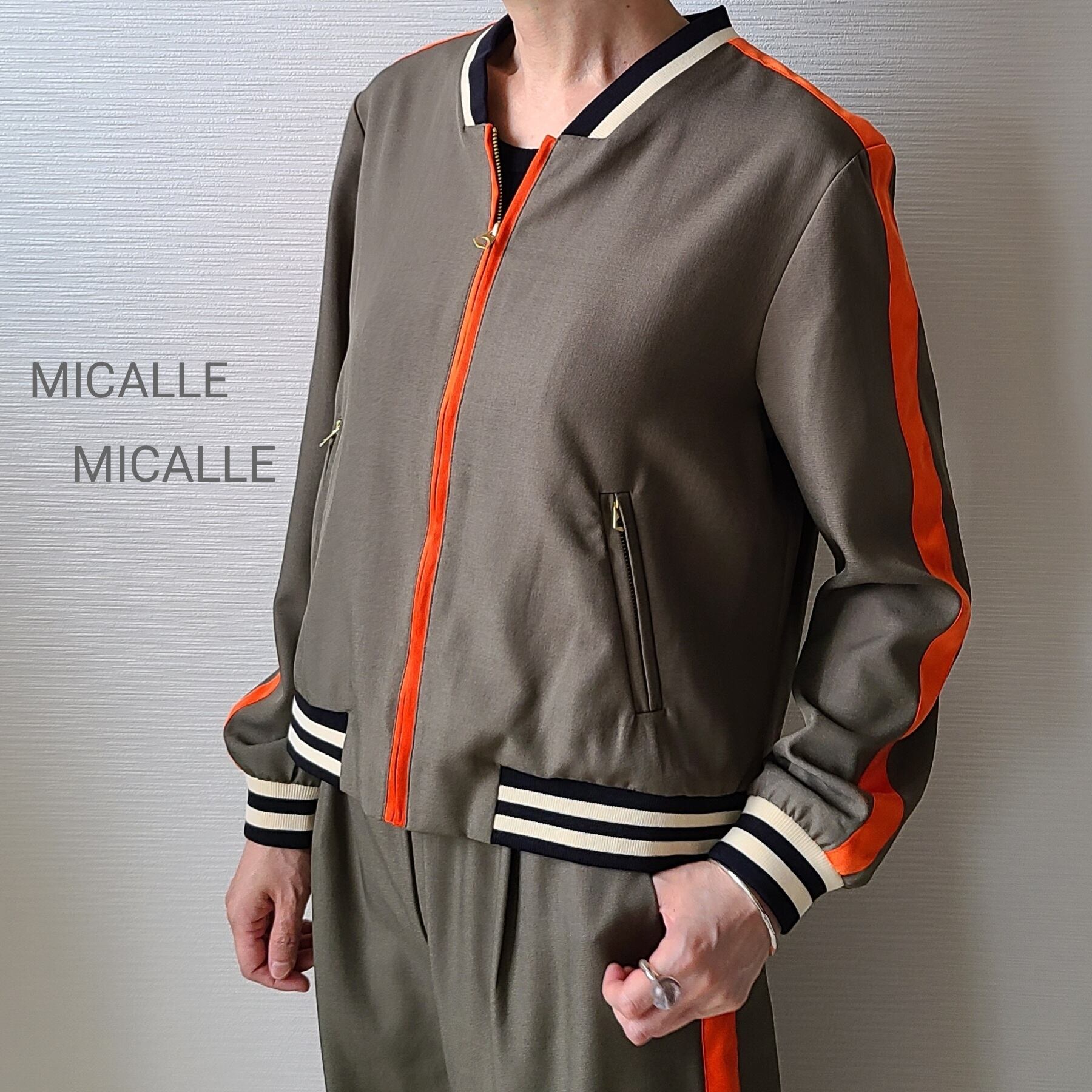 MICALLE MICALLE ボンディングカットソーパンツセットアップ