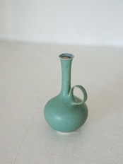 和田麻美子 花器ダークグリーン系1