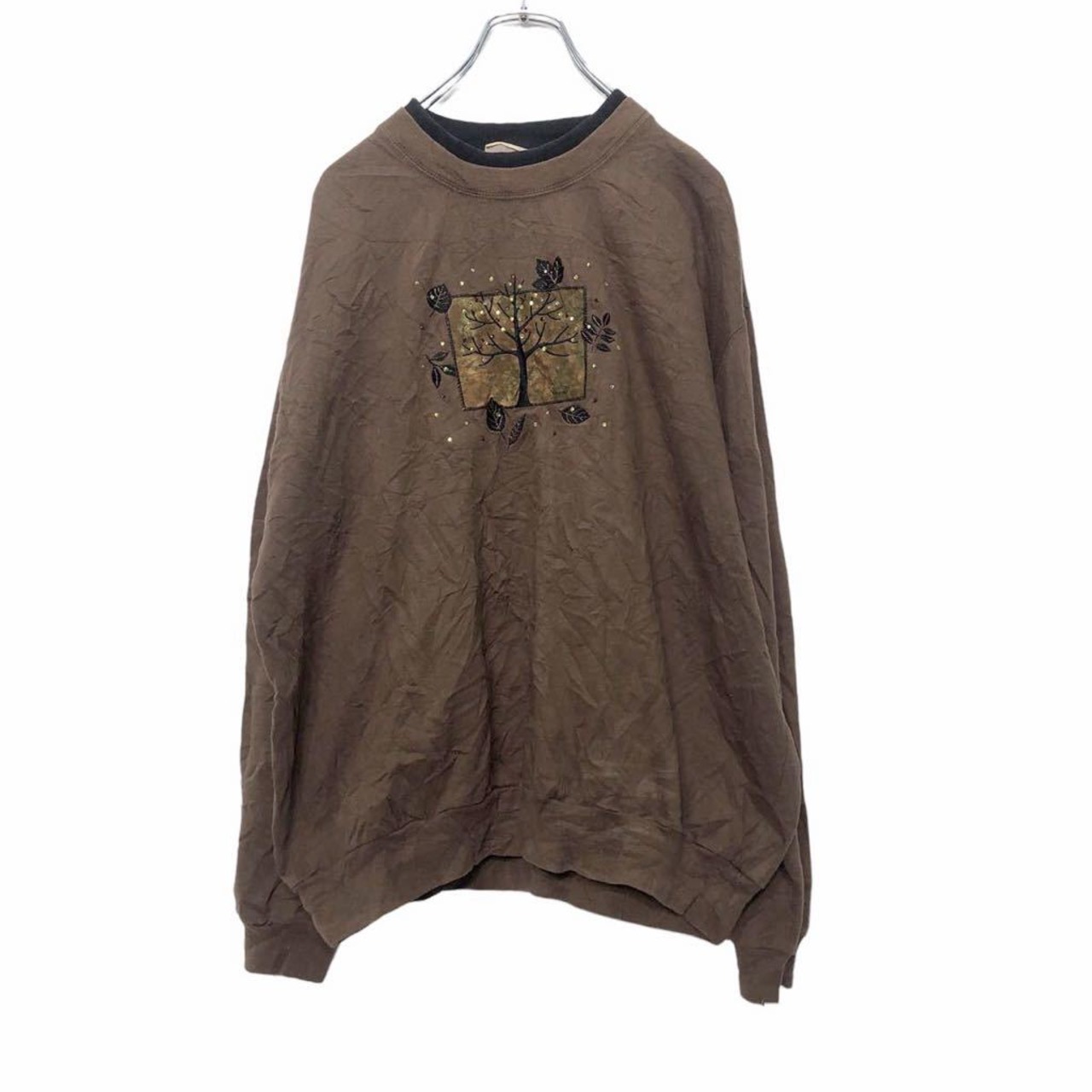 TOP STITCH ダブルカラー スウェット XLサイズ ビッグサイズ 