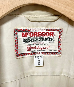 Vintage 60s 44 drizzier jacket -McGregor-