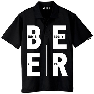 BEER ゴルフポロシャツ ブラック