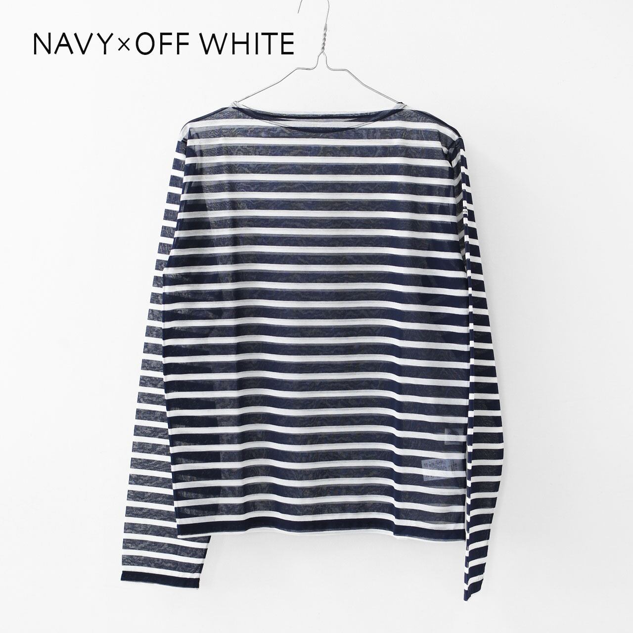 ORCIVAL [オーチバル・オーシバル] W SEETHROUGH BOAT NECK L/S P.O