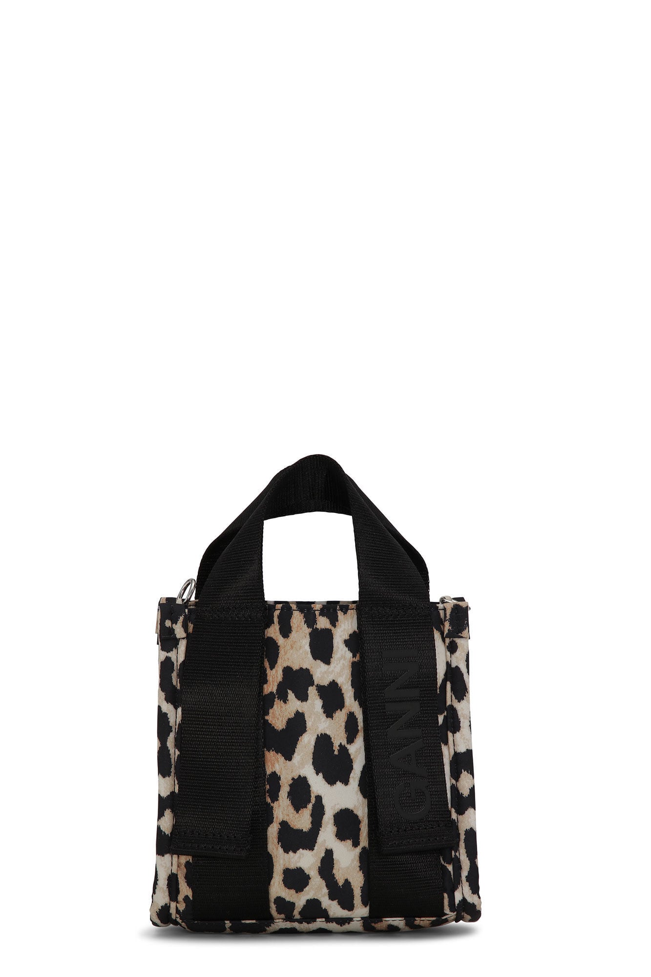 23AW】GANNI ガニー / MINI LEOPARD TECH TOTE BAG | TRENTオンライン