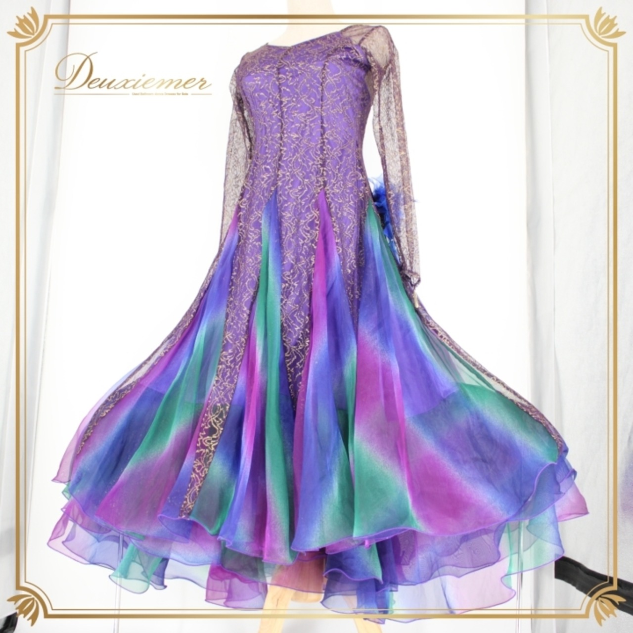 社交ダンス 衣装 スタンダード ドレス ワンピース パーティ衣装 女性用 オールシーズン Leirena レイリーナ 紫 青 緑 パープル系 ブルー系 社交ダンス ドレス フォーマル衣装 バルーンシルエット エレガント おしゃれ 派手 ディスコ ステージ衣装 講演会 透け感 シンプル 季節問わず 日常着 コスチューム パーティー 着やすい おすすめ クラシックスタイル 上品 高品質 薄手 動きやすい