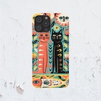 受注生産 iPhoneケース 縦長トーテムのサイケ民芸｜フォークアート PSYF041A