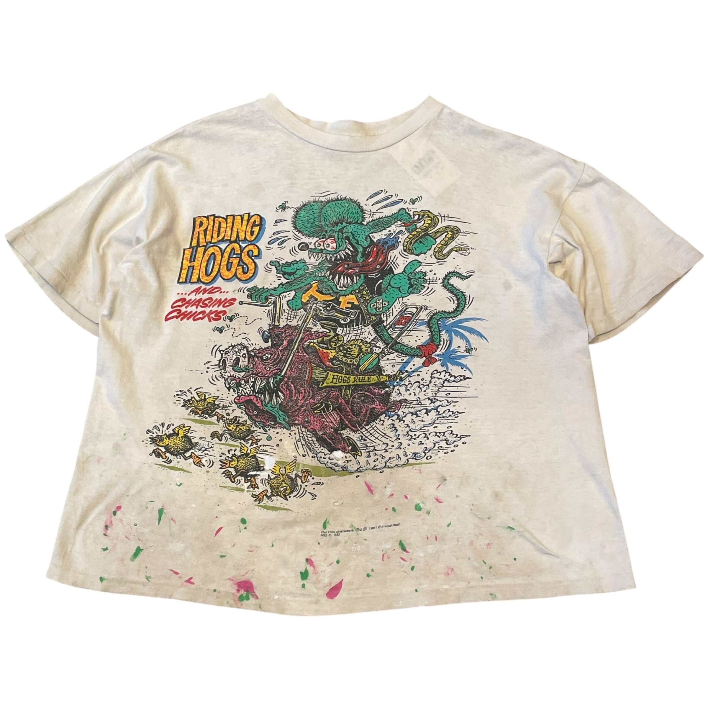1991s RATFINK "Worked fade" T-shirt
