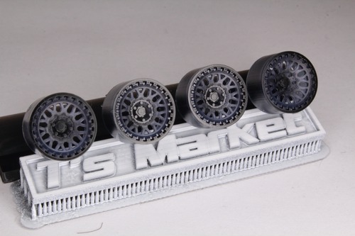 12mm TIS Wheels 555A タイプ 3Dプリント ホイール 1/64 未塗装
