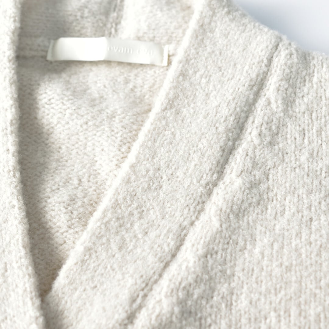 evam eva エヴァムエヴァ renew-wool cardigan リニューウールカーディガン【送料無料】