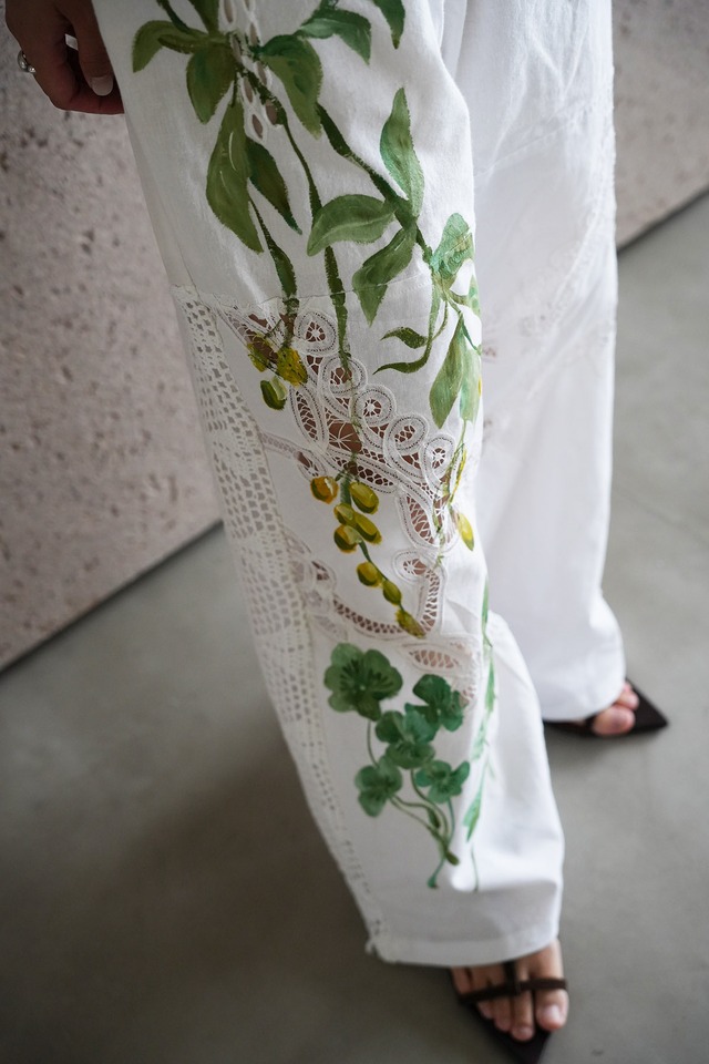 vintage lace pants berry clover