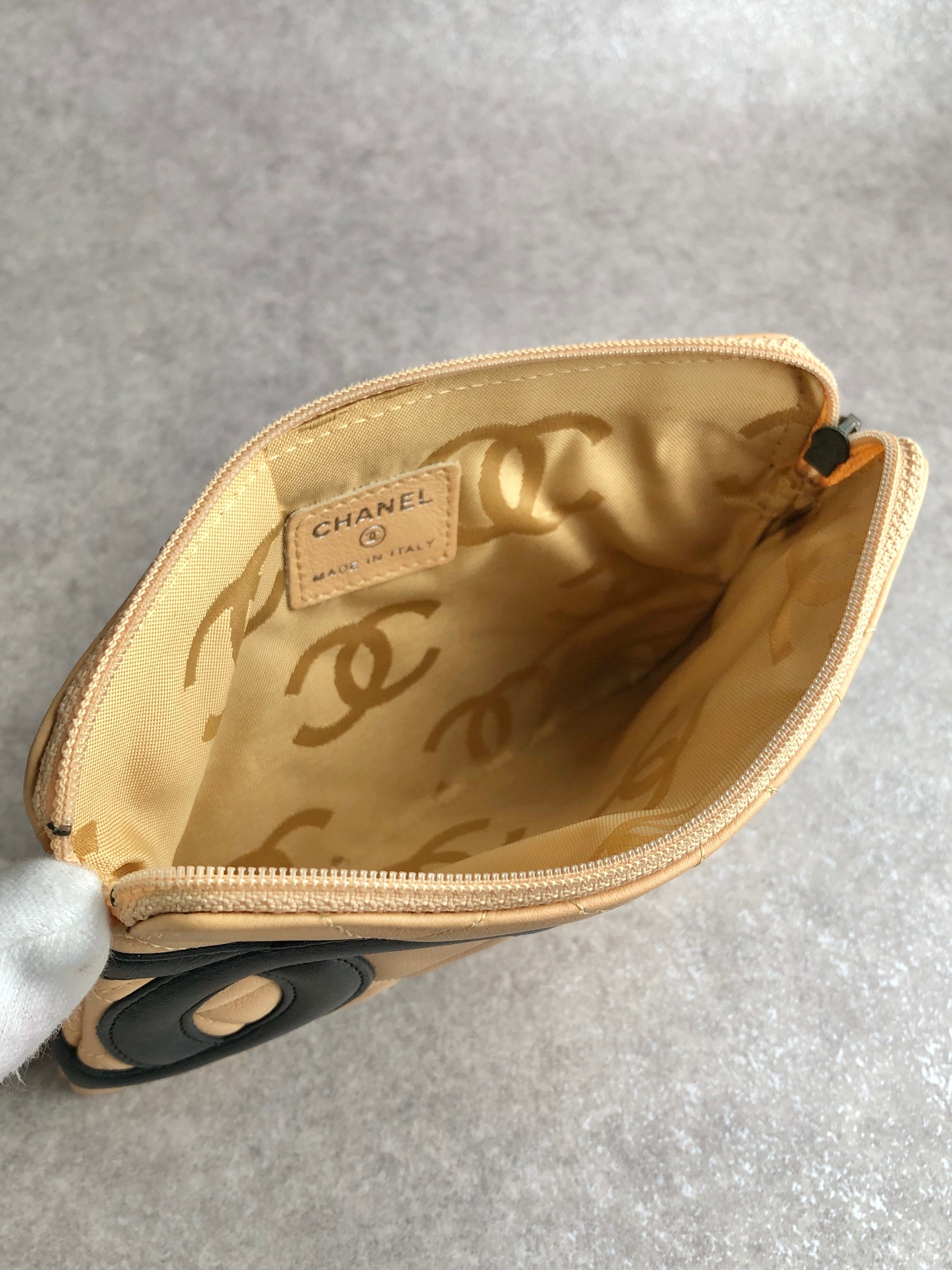 CHANEL シャネル カンボンライン ハンドバッグ ベージュ ココマーク