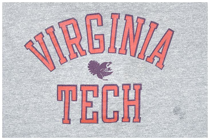 80'S CHAMPION チャンピオン VIRGINIA TECH トリコタグ 88/12 ヴィンテージTシャツ 【M】 @BBD1147 |  ヤング衣料店 powered by BASE