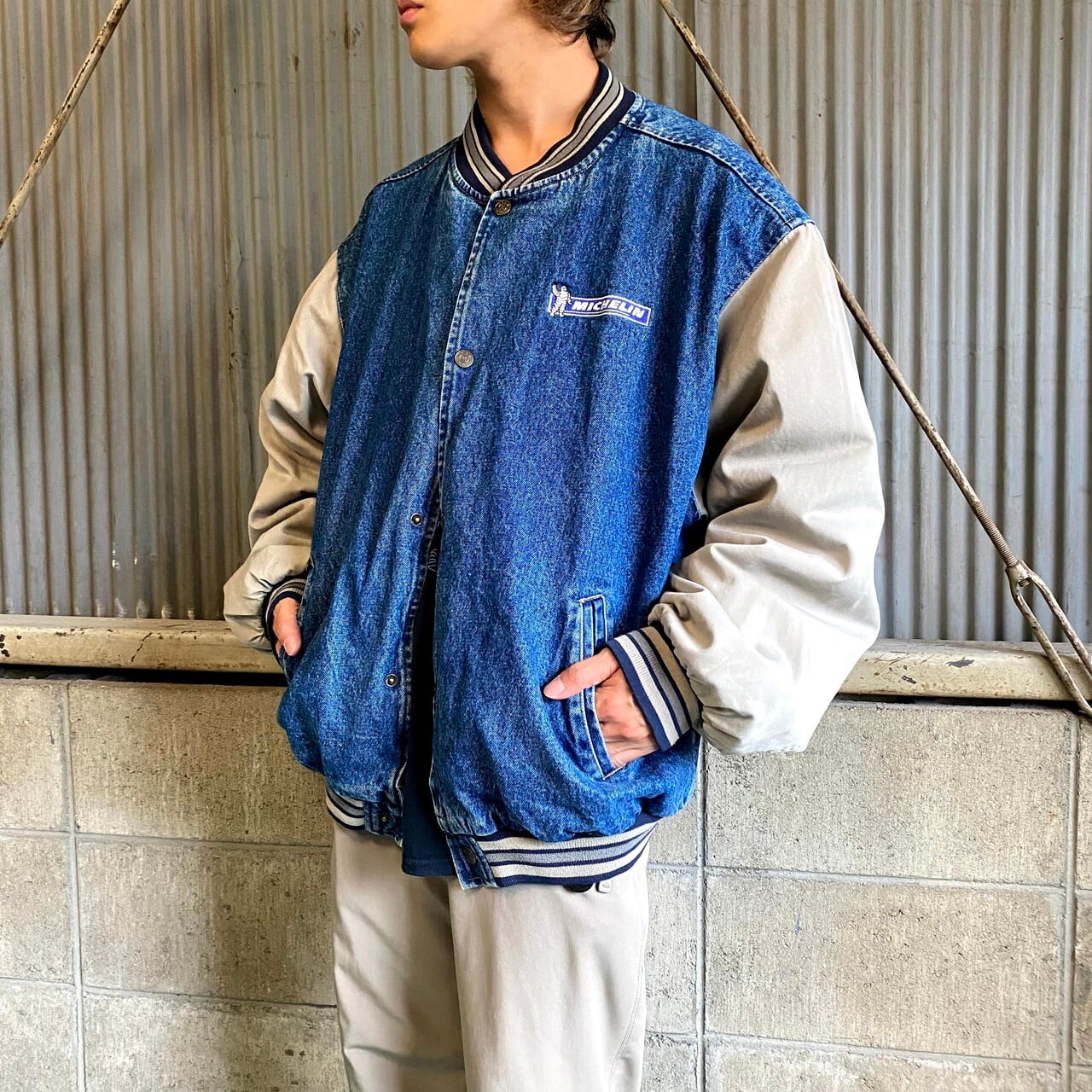 ビッグサイズ GEAR FOR SPORT MICHELIN ミシュラン 企業ロゴ刺繍 