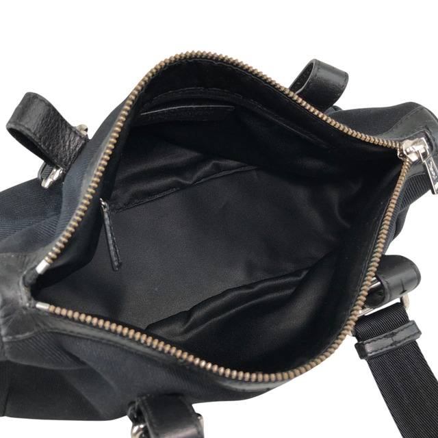 Yves Saint Laurent イヴ・サンローラン ハンドバッグ ブラック YSL キャンバス×レザー vintage ヴィンテージ オールド p825h3