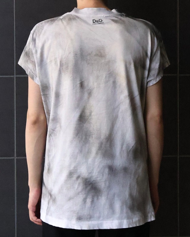 【Dolce&Gabbana】graphic design fade T shirt