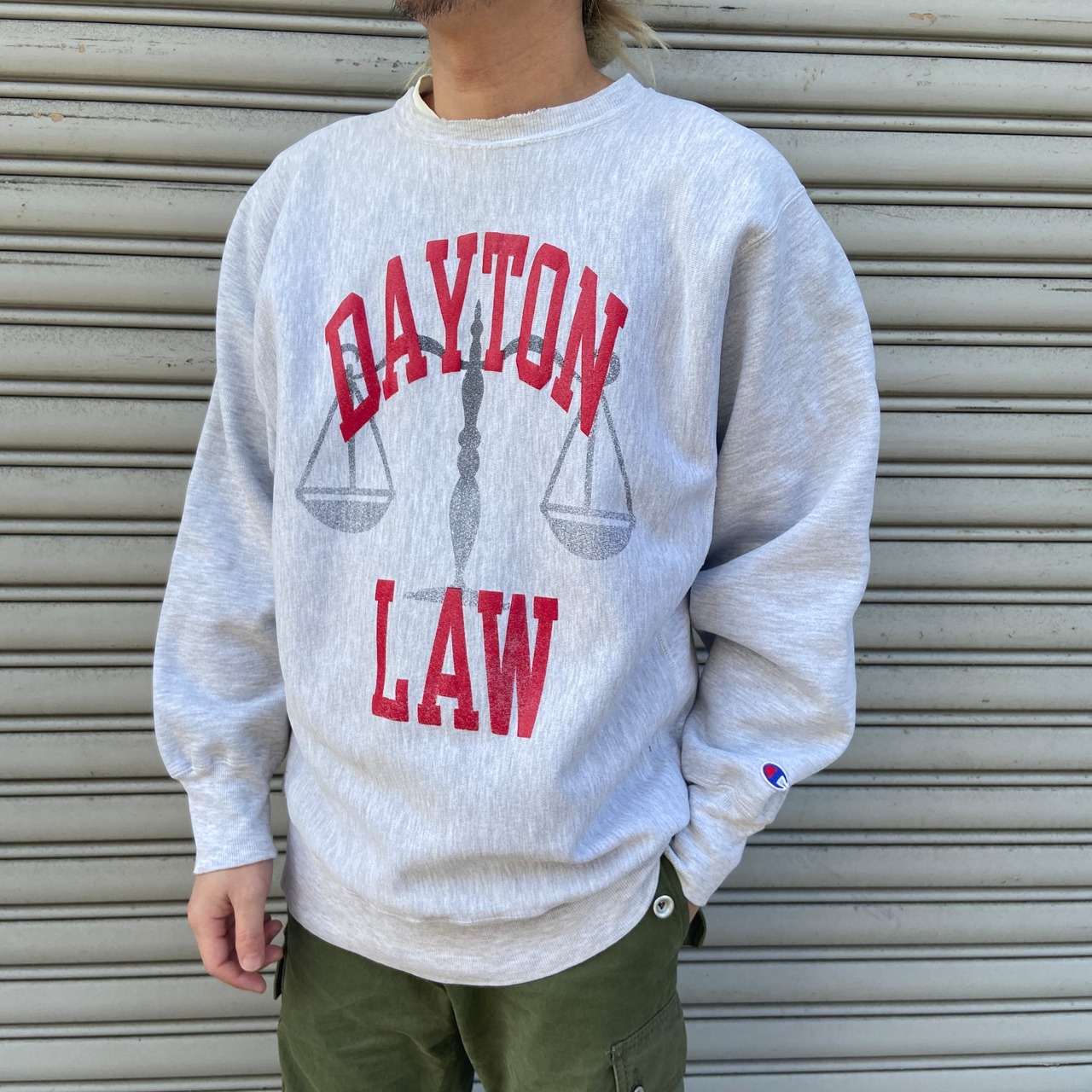 90s チャンピオン　リバースウィーブ　カレッジスウェット　天秤　ロースクール