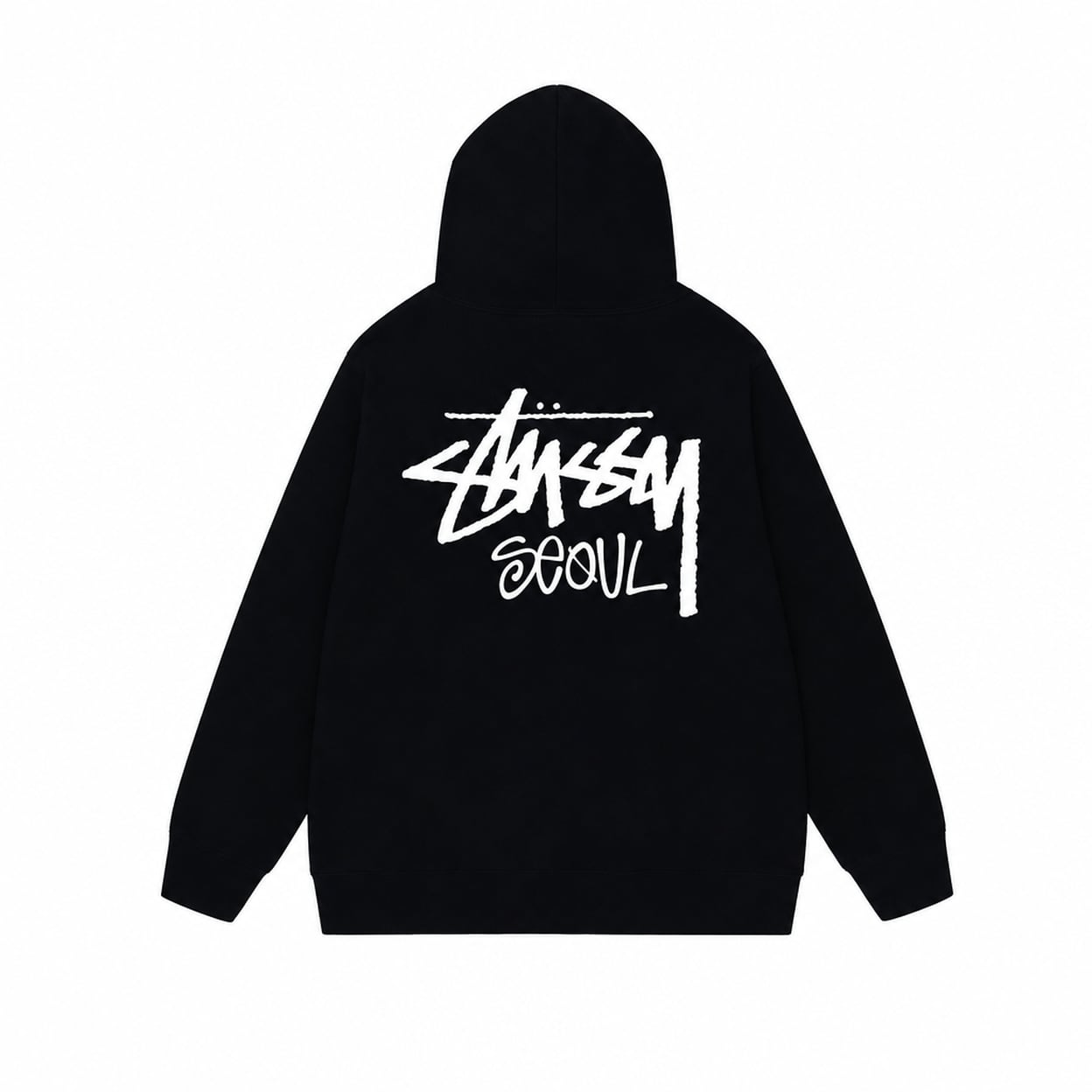 STUSSY ステューシー ジップアップパーカー 海外限定 背面 SEOUL ロゴ