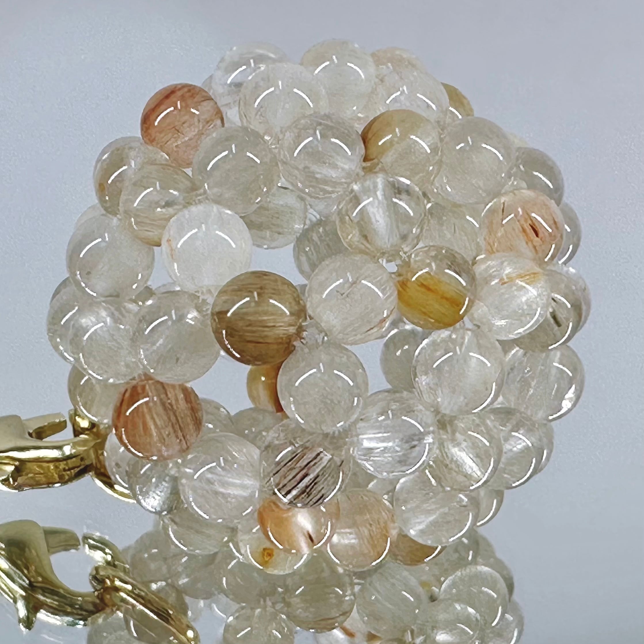 ✨日常に幸運を✨ミックスカラー ラビットヘアルチルクォーツ（4mm