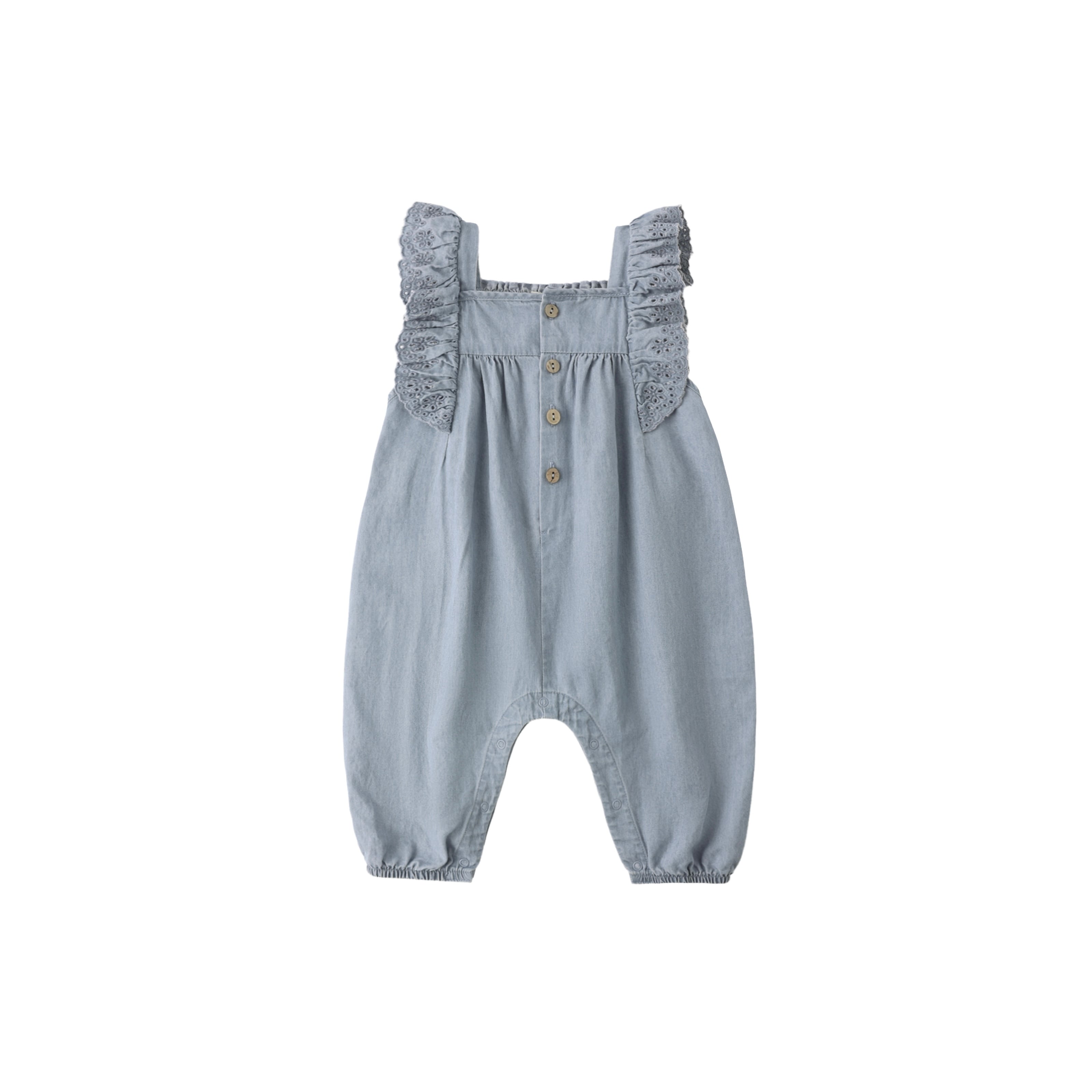 Quincy Mae(クインシーメイ) /26ss NOVA ROMPER / CHAMBRAY / 12-18M・18-24M