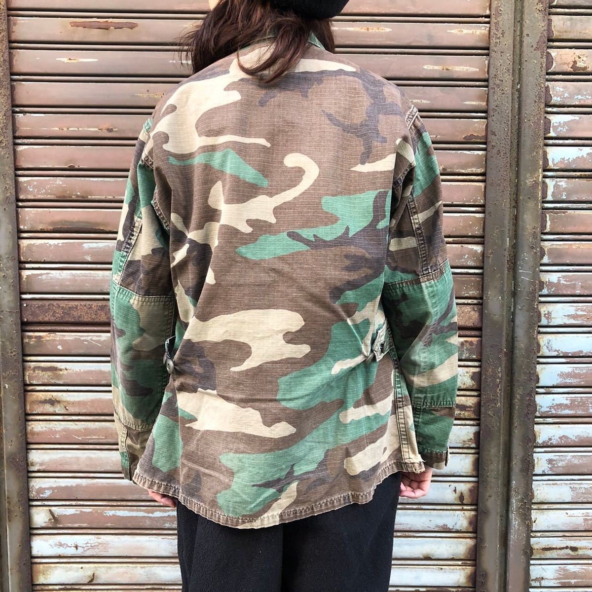 80s 米軍 実物 USMC BDUジャケット ミリタリージャケット ミリタリー 