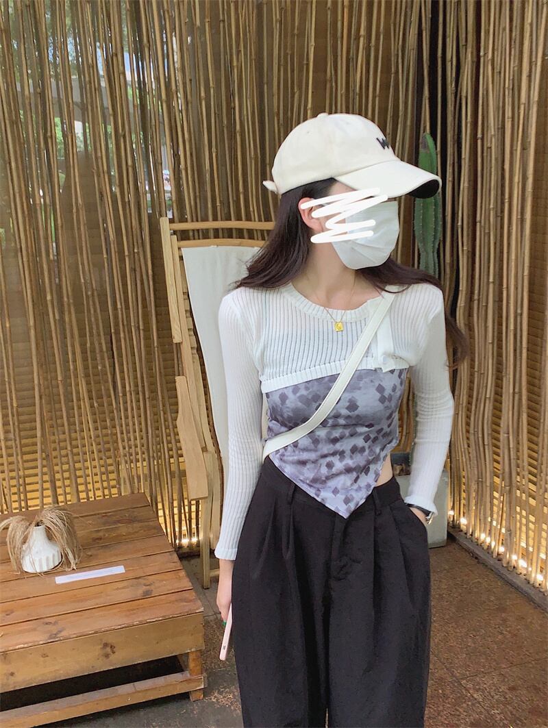 サマーブラウス ボタンロング 長袖 夏物 モンロー52093224371