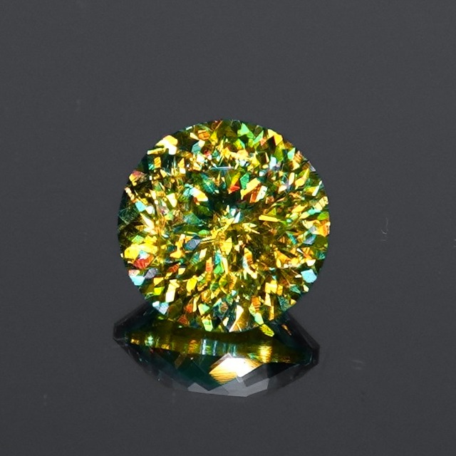 【Bright Brilliant Cut™️ “129 Facets” 】色彩が躍る黄の幻影 1.11ct 天然 スフェーン