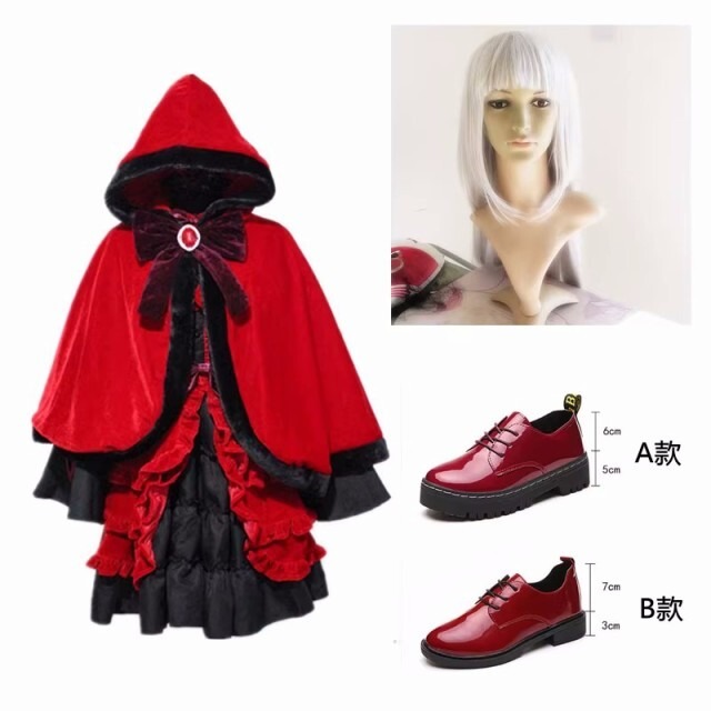 K2984　K 櫛名 アンナ（くしな あんな） 風 コスプレ衣装+ウイッグ+靴　cosplay　コスチューム ハロウィン　イベント