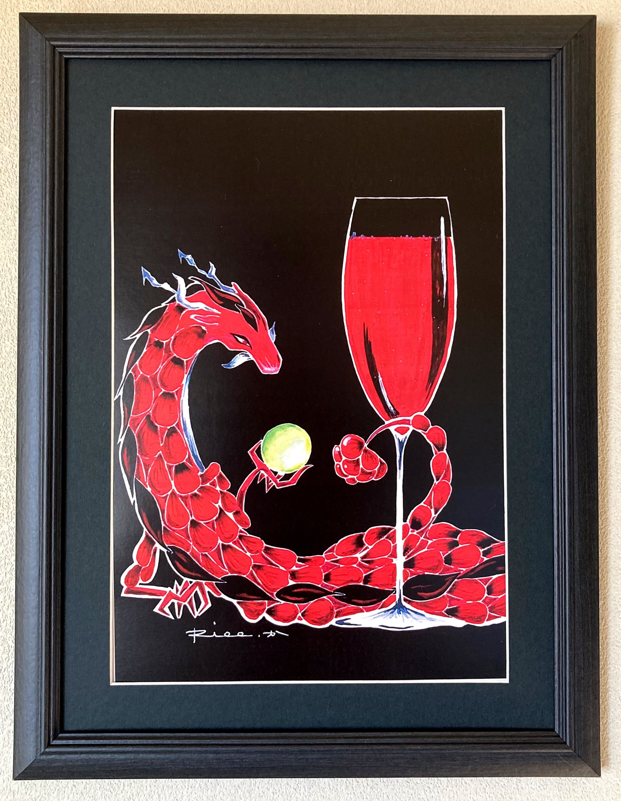 Suicat／原画 キャンバス 絵 絵画 アート イラスト 猫 白猫