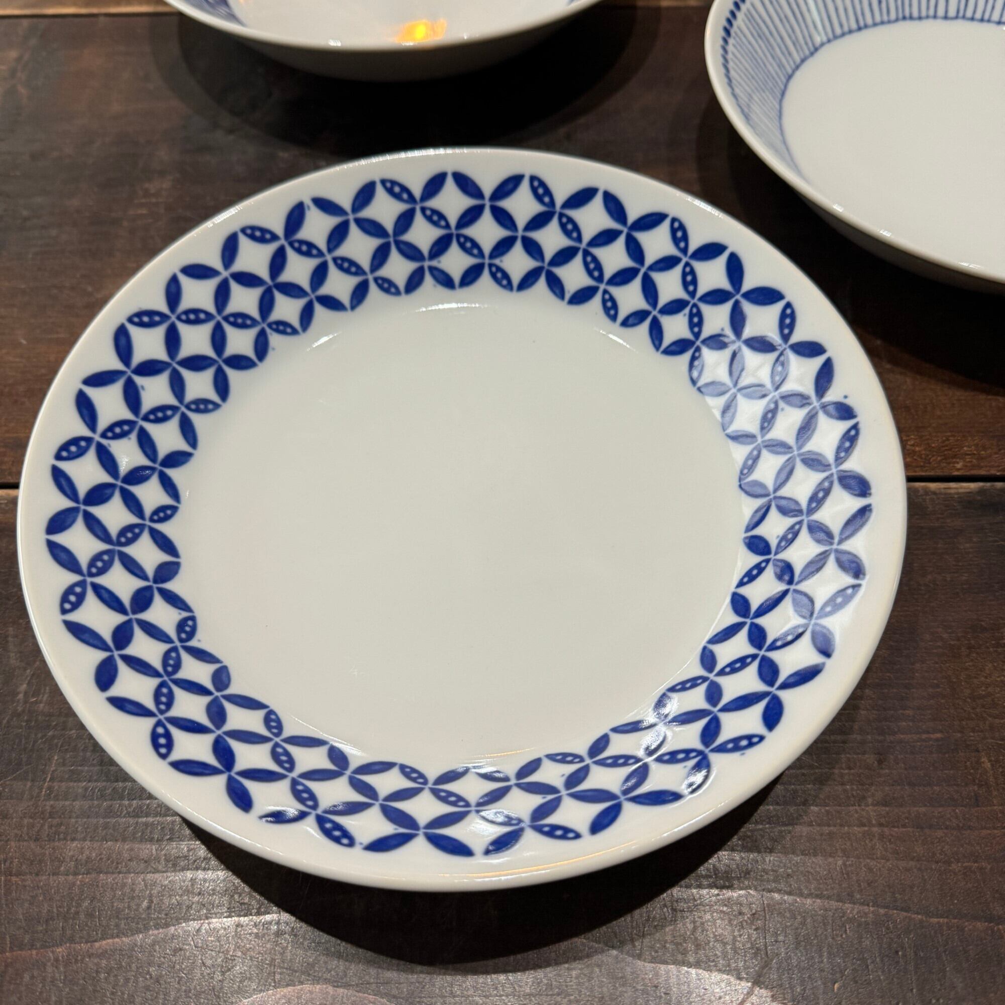 和食器 深皿 おしゃれ 蒼い器 てまり 6.3深皿 20cm 食器 大皿 パスタ皿