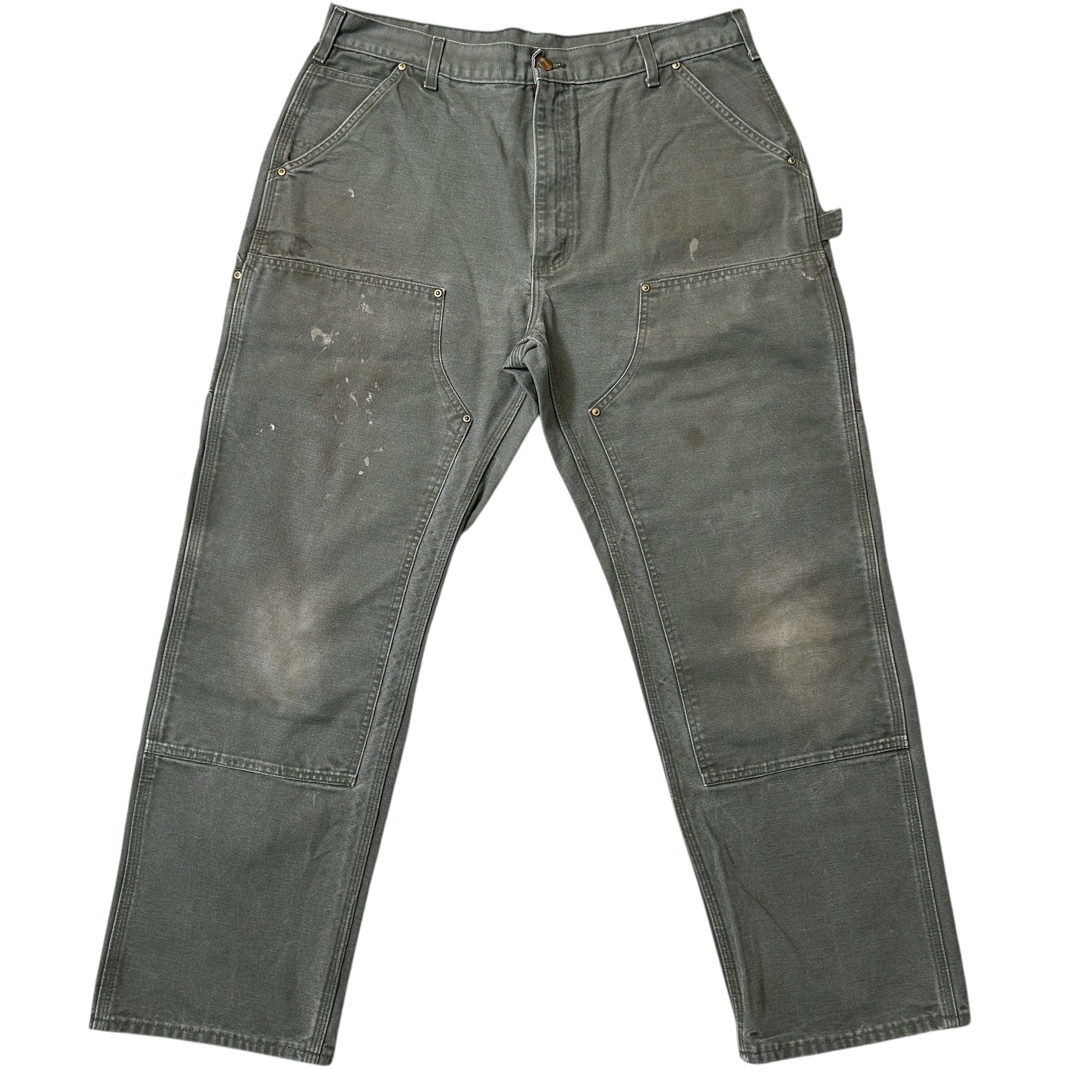 USA製 雰囲気系 carhartt カーハート ダブルニー ホワイト ペインター
