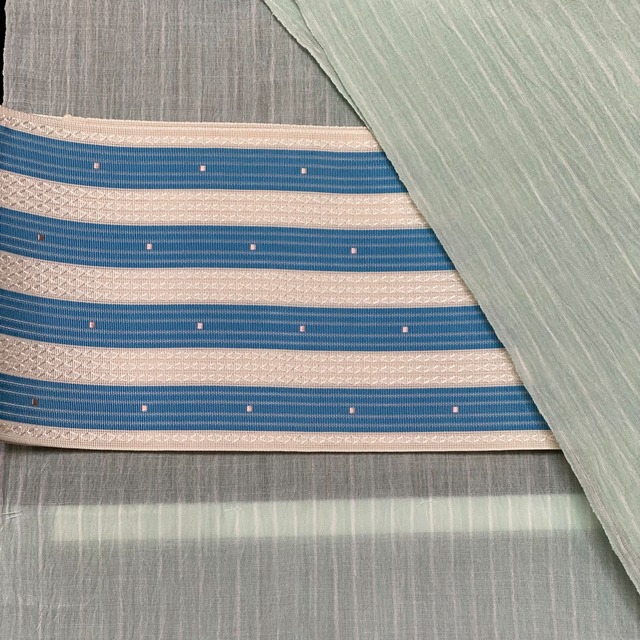 夏半幅帯 本場筑前博多織 1774 | 着物遊日ねこやなぎ 