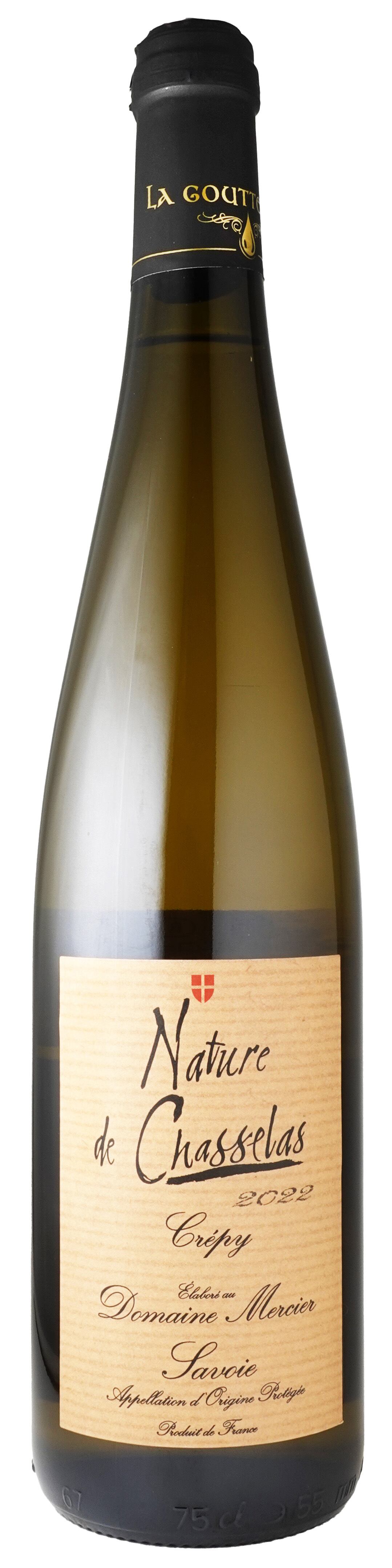 クレピィ・ナチュール・ド・シャスラ　22　  ドメーヌ・メルシエ　Crepy Nature de Chasselas　22　 Domaine Mercier