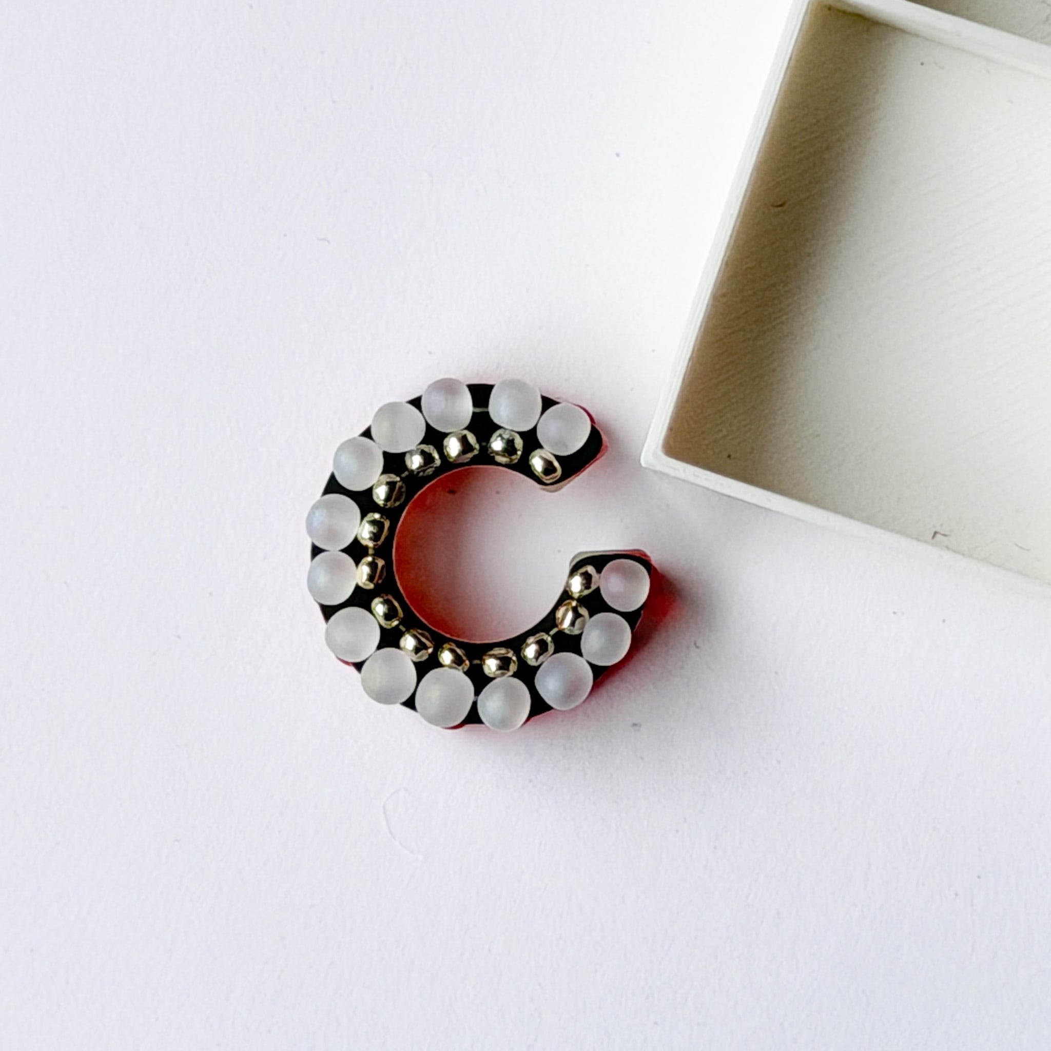 puzzle ring ear cuff 'bicolor' [13]